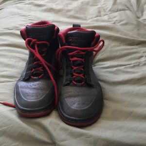 Red and gray Jordan’s